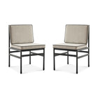 Odelia Bistro Outdoor Dining Chairs (Beige Olefin)