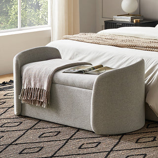 Sophie Storage Bench, Light Gray