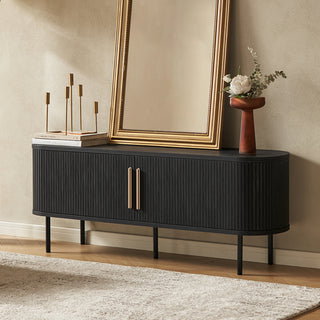 Quin Tambour 59" TV Stand, Black