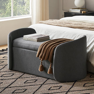 Sophie Storage Bench, Dark Gray