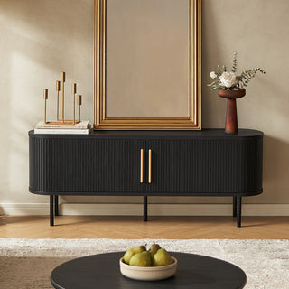 Quin Tambour 59" TV Stand, Black