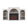 Fireplace Mantel TV Stand, White Oak