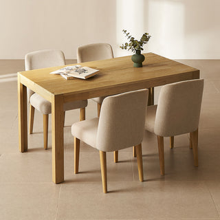 Logan Solid Wood 4-Seater Dining Set