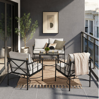 Odelia Outdoor 4-Piece Patio Set