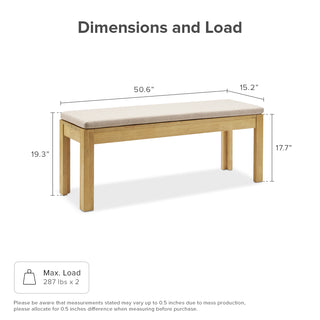 Logan Solid Wood 4-Seater Dining Set