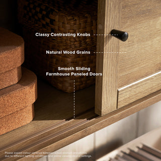 Lauren Floating TV Stand, Light Oak