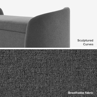 Sophie Storage Bench, Dark Gray