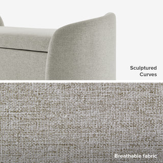 Sophie Storage Bench, Light Gray