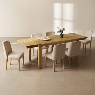 Logan Solid Wood 6-Seater Dining Set