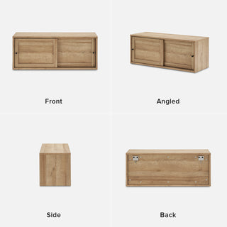 Lauren Floating TV Stand, Light Oak