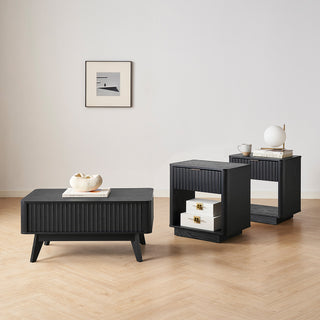 Brooklyn Lift Top Coffee Table, Black Oak