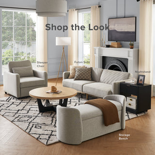 Sophie Storage Bench, Light Gray