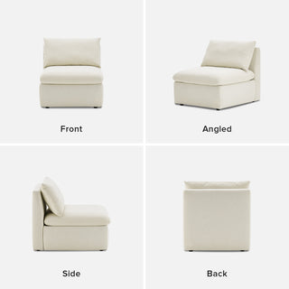 Macy Armchair with Storage, Oat