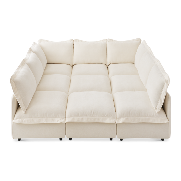 Qoosh 9-Seat Cloud Pit Sectional