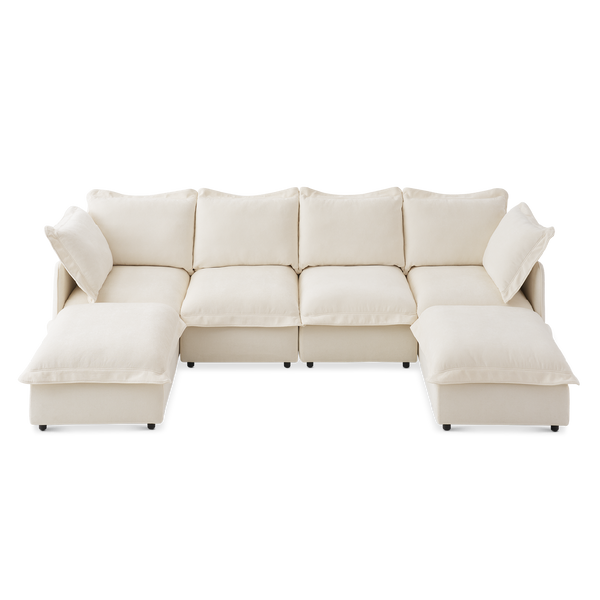 Qoosh 6-Seat U-Shaped Cloud Sofa