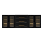 3-pc Entertainment Center, Black Oak