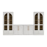Tall Arched Cabinets + Arched Cabinets, White Oak
