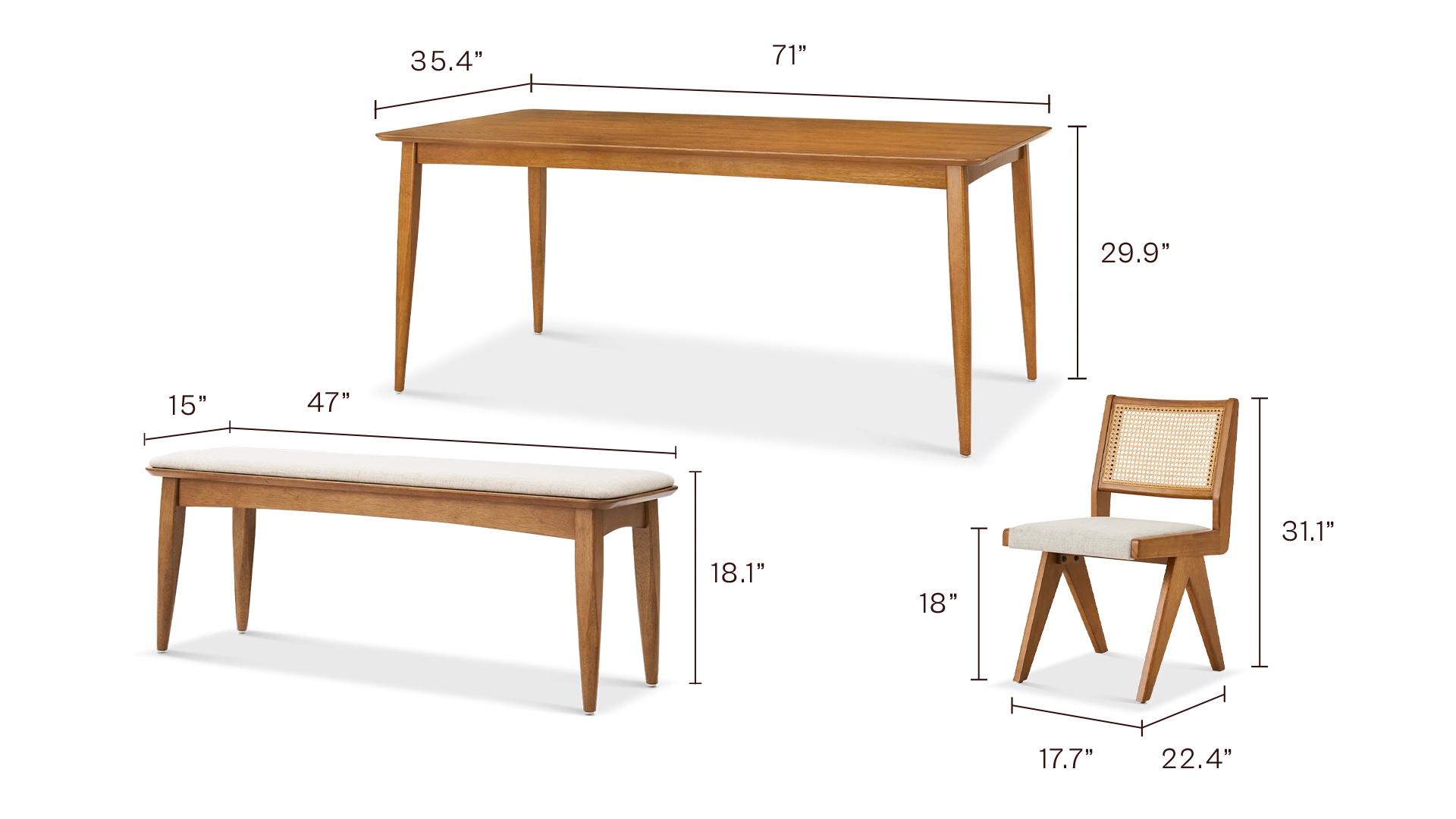 Retrovie 6S Dining Set