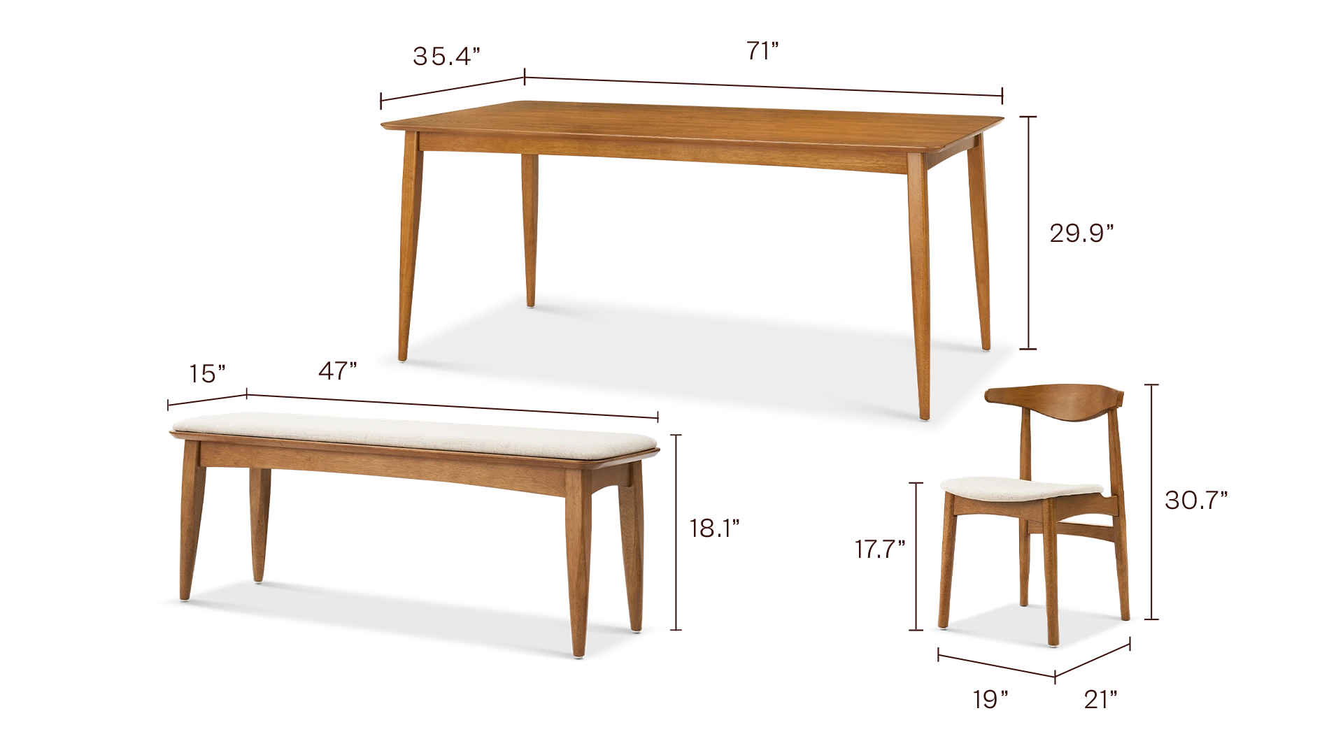 Retrovie 6S Dining Set
