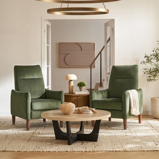 Arthur Recliner Chair, Olive Green Premium Velvet