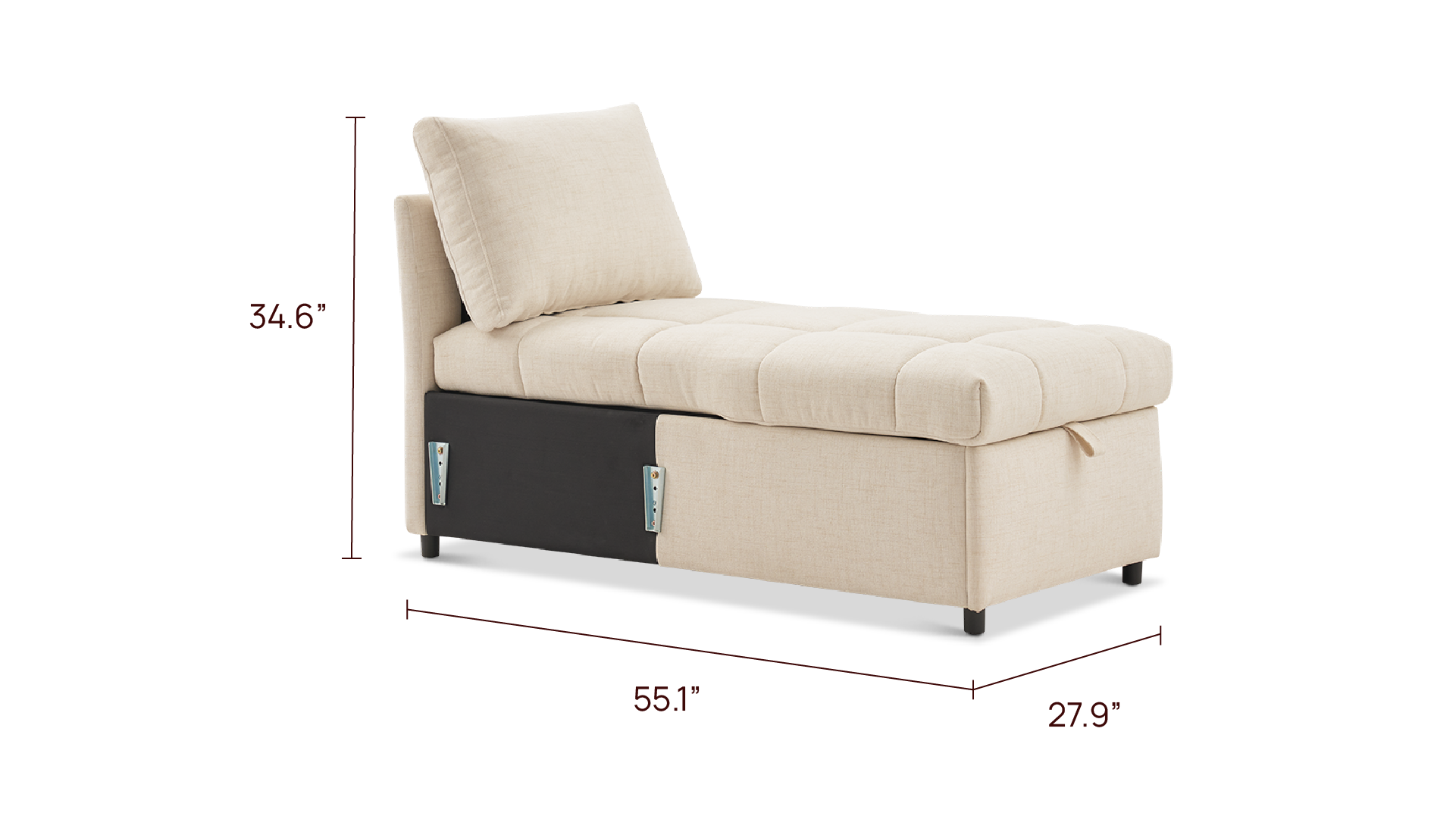 SleepStash Storage Chaise