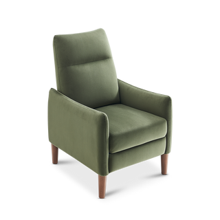 Arthur Recliner Chair, Olive Green Premium Velvet