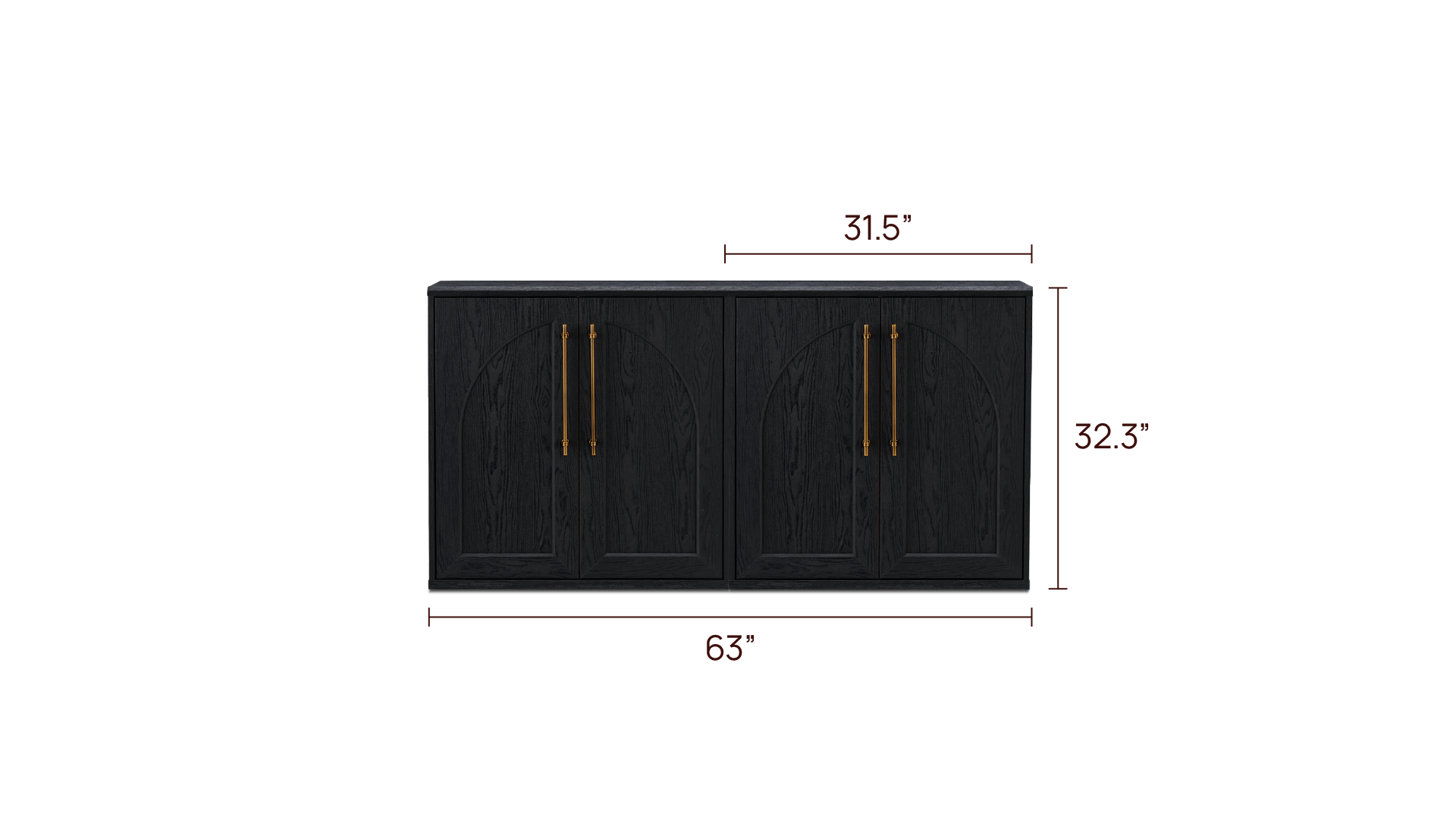 Blake Modular Storage Cabinet Arched Set of 2