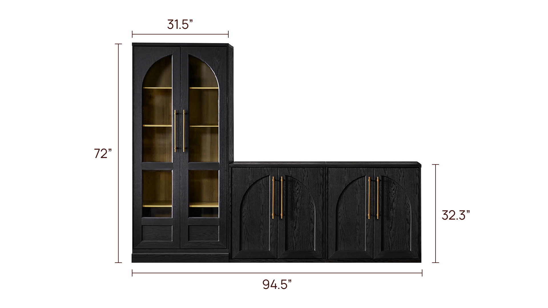 Blake L Shape Entertainment Center Style 2