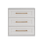 Blake 3 Drawer Dresser, White Oak