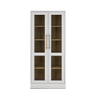 Tall Acrylic Cabinet, White Oak