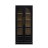 Tall Arched Cabinet, Black Oak