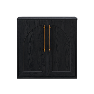 Blake Modular Storage Cabinet Arched, Black Oak