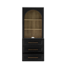 Dresser + Hutch Shelf, Black Oak