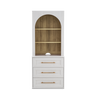 Dresser + Hutch Shelf, White Oak