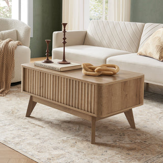 Brooklyn 47" TV Stand & Lift-top Coffee Table, Golden Oak Set