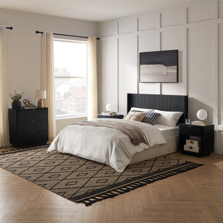 Brooklyn 3-Drawer Dresser, Black Oak