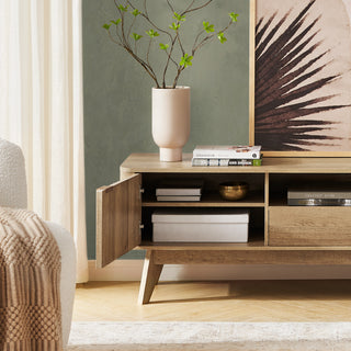 Brooklyn 47" TV Stand & Lift-top Coffee Table, Golden Oak Set