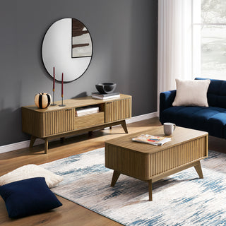 Brooklyn Lift Top Coffee Table, Natural Walnut