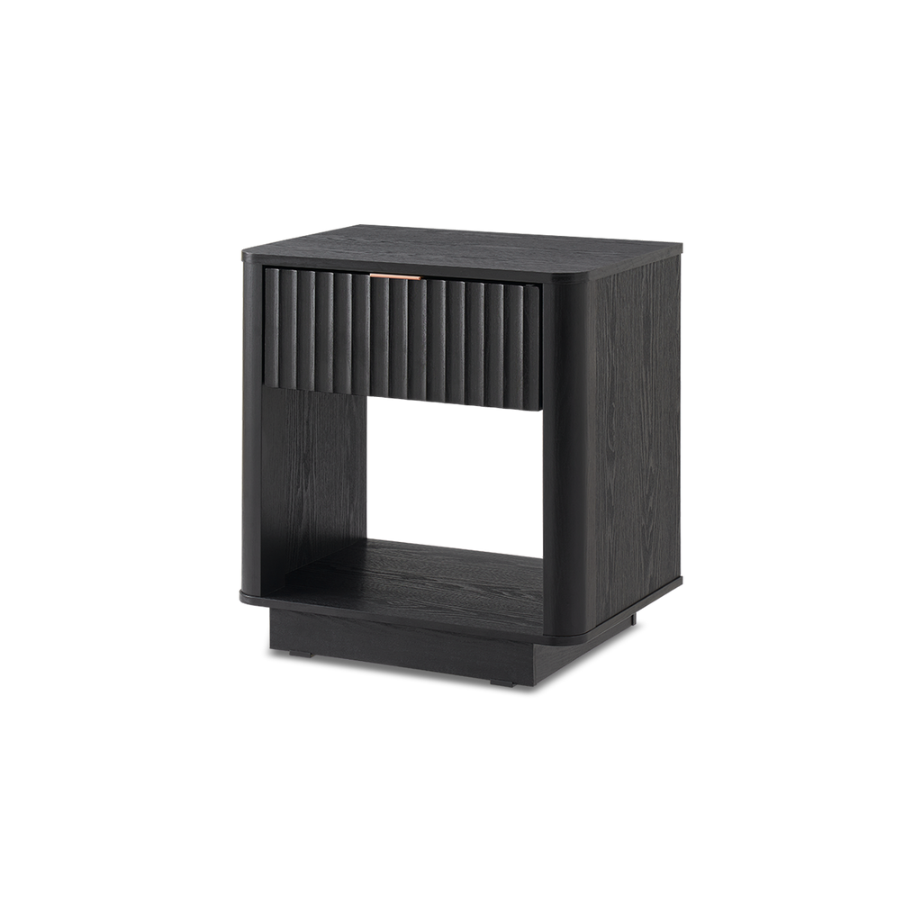 Brooklyn Nightstand Black Oak | Mopio