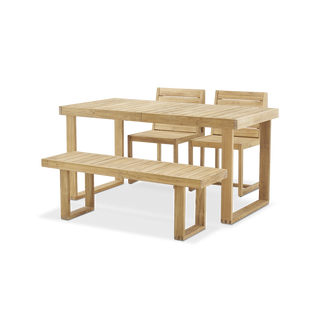 Bruno Outdoor 4-Seater Build-Your-Own Dining Set