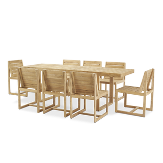 Bruno Outdoor 8-Seater Dining Set