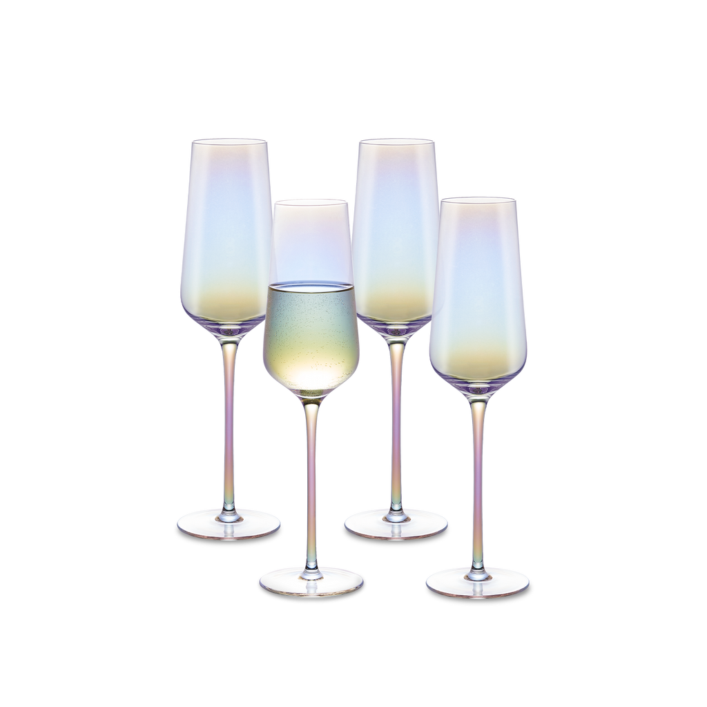 ei.champagne Enchant Champagne Glass Set of 4, Iridescent – Mopio