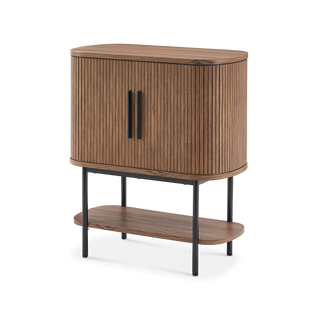 Quin Tambour Cabinet, Walnut
