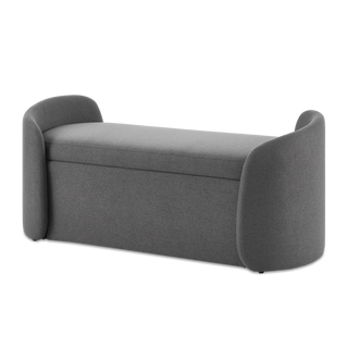 Sophie Storage Bench, Dark Gray
