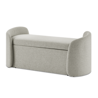 Sophie Storage Bench, Light Gray