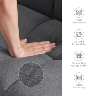 Aaron Futon Sofa Bed, Dark Gray Fabric