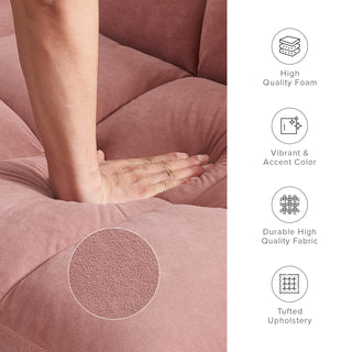 Aaron Futon Sofa Bed, Old Rosa Velvet