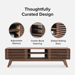 Ensley 59" TV Stand, Walnut
