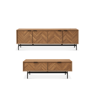 Axis Herringbone 69" TV Stand & Coffee Table Set