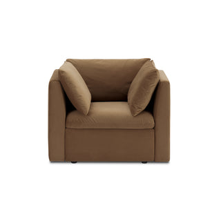 Macy Armchair with Storage, Hazelnut Brown